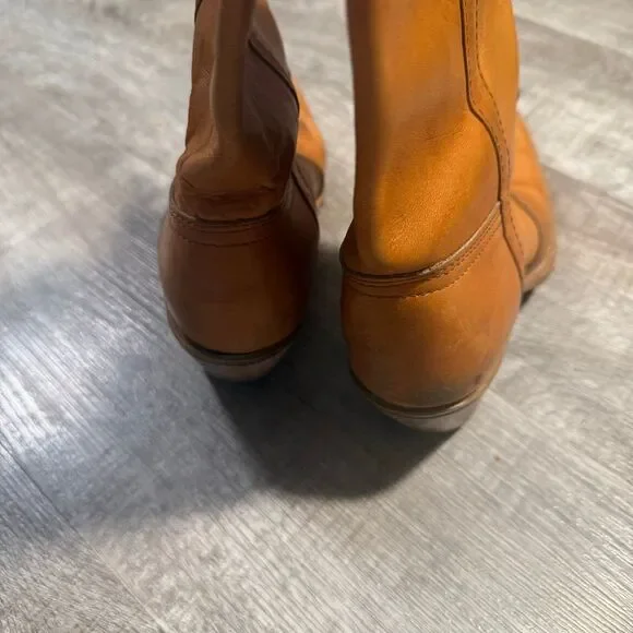 Vintage Durango Campus Leather Knee High Boots 7.5 8 Brown - Picture 5 of 9